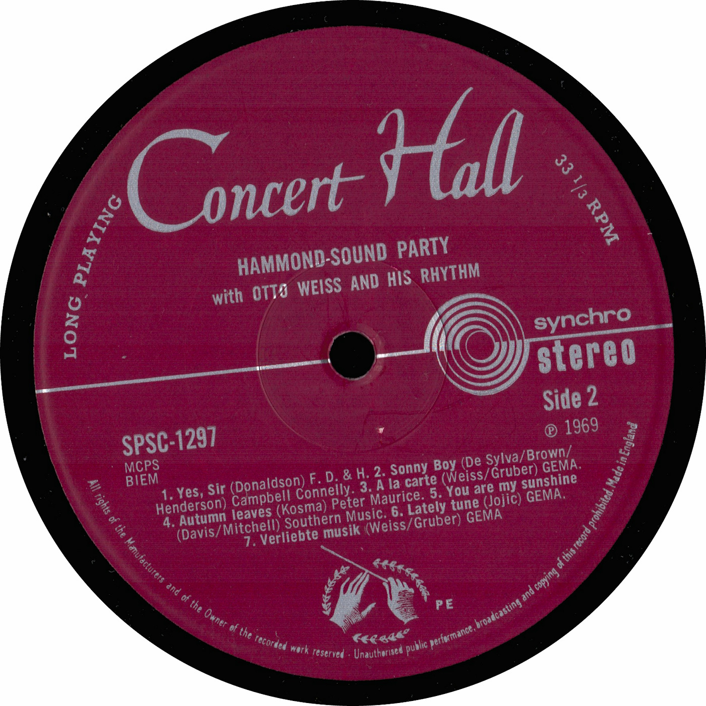 Otto Weiss & His Rhythms | A La Carte 