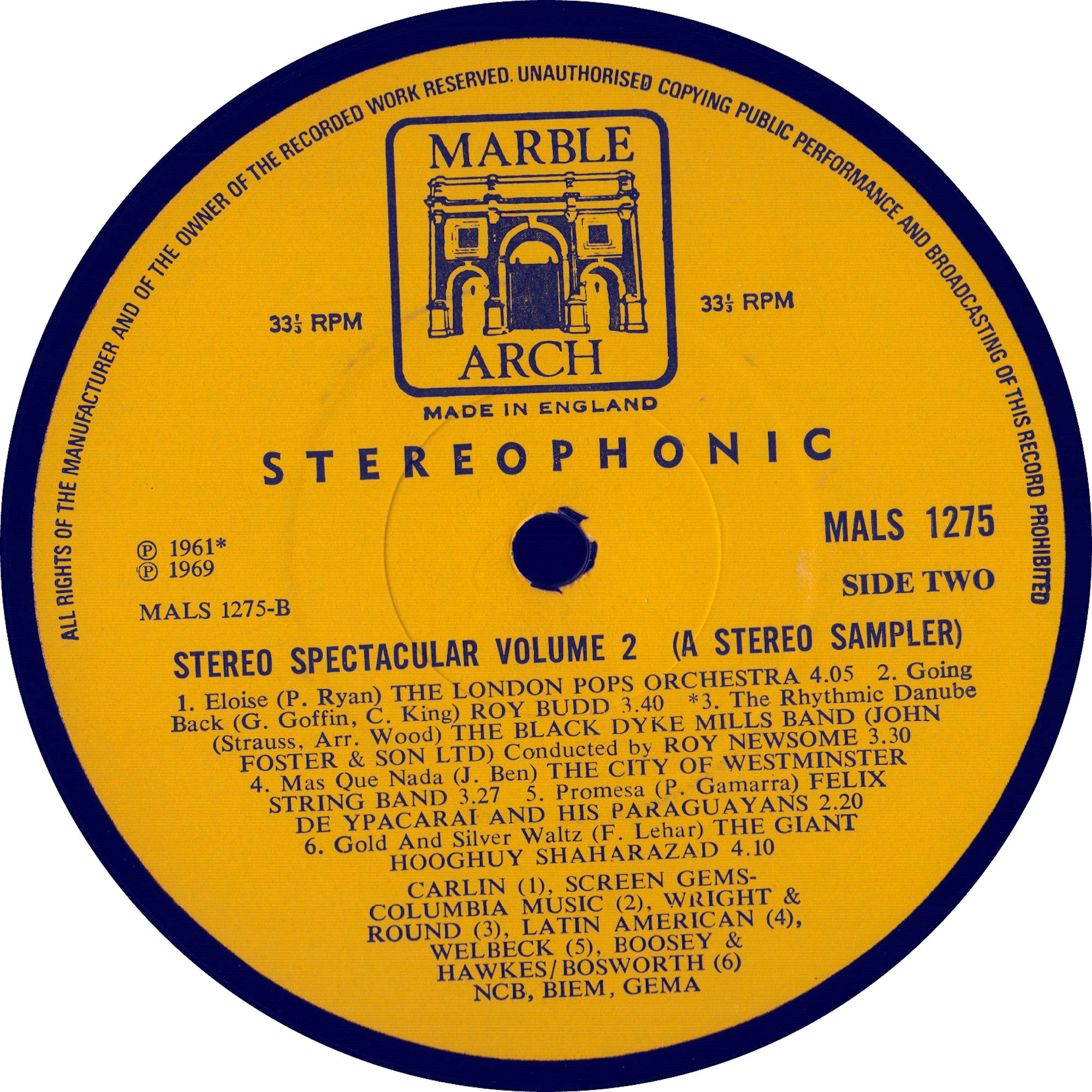 The London Pops Orchestra | Eloise |(Marble Arch)