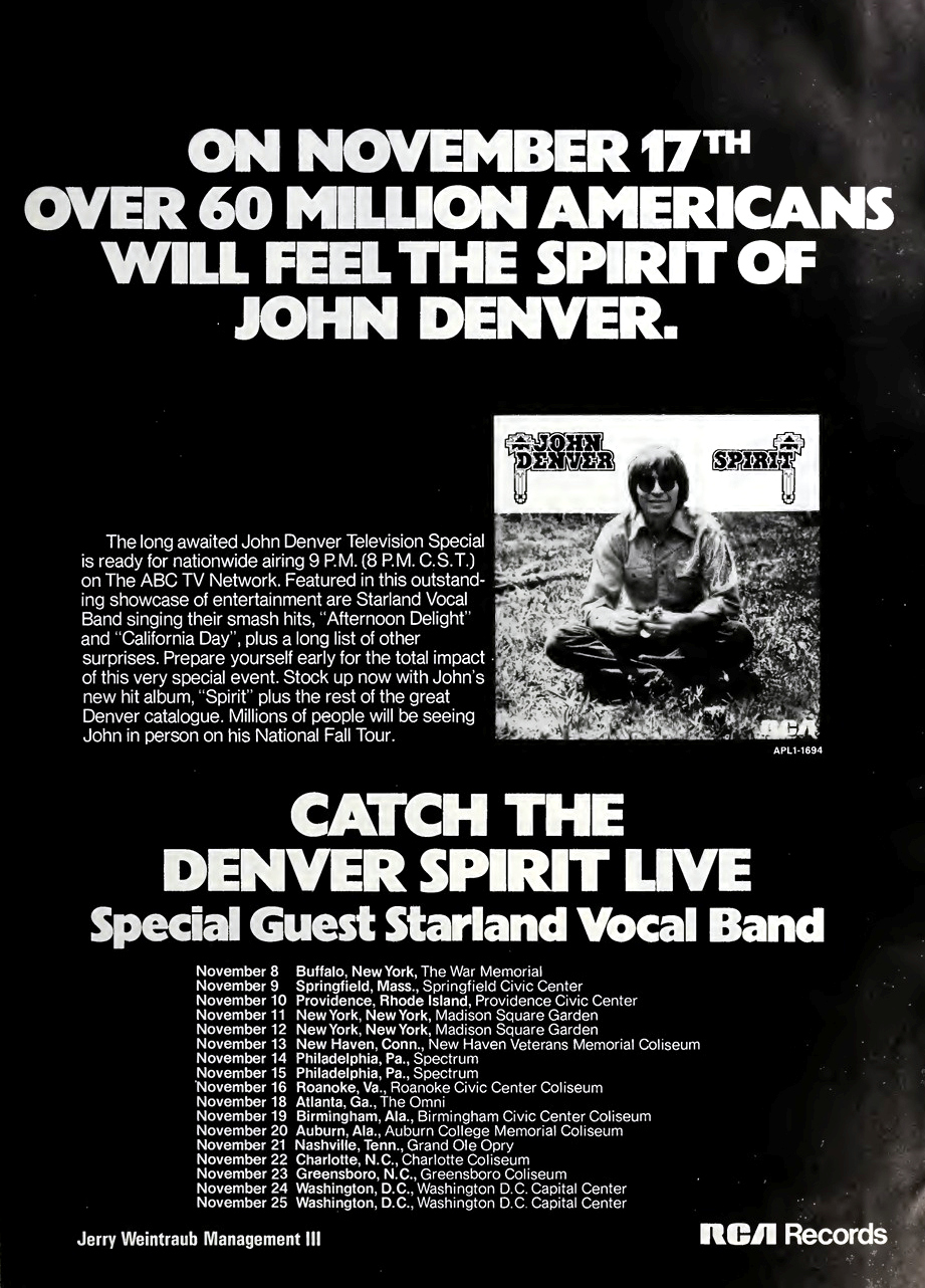 Exploring John Denver's 1976 Album 'Spirit'